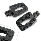 1 Pair Black Non-slip Rear Foot Pegs for T100 (2002–2013)