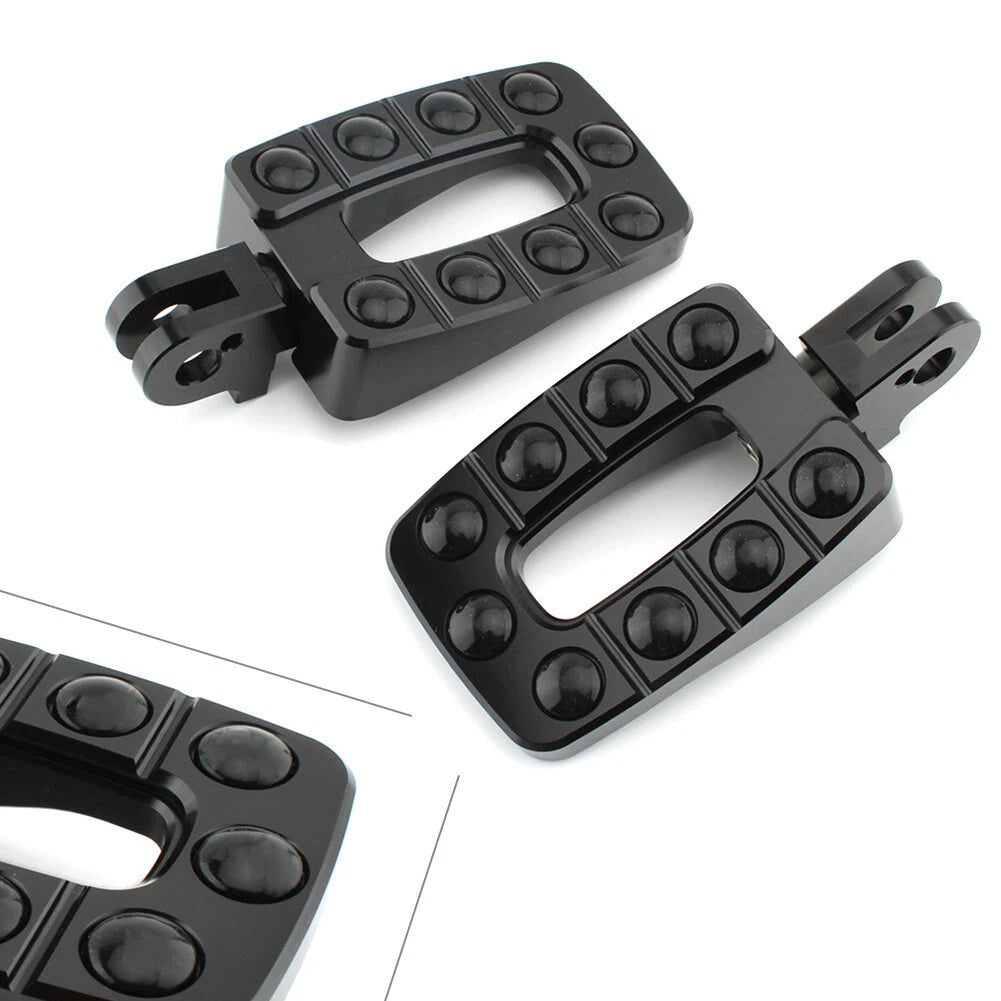 1 Pair Black Non-slip Rear Foot Pegs for T100 (2002–2013)