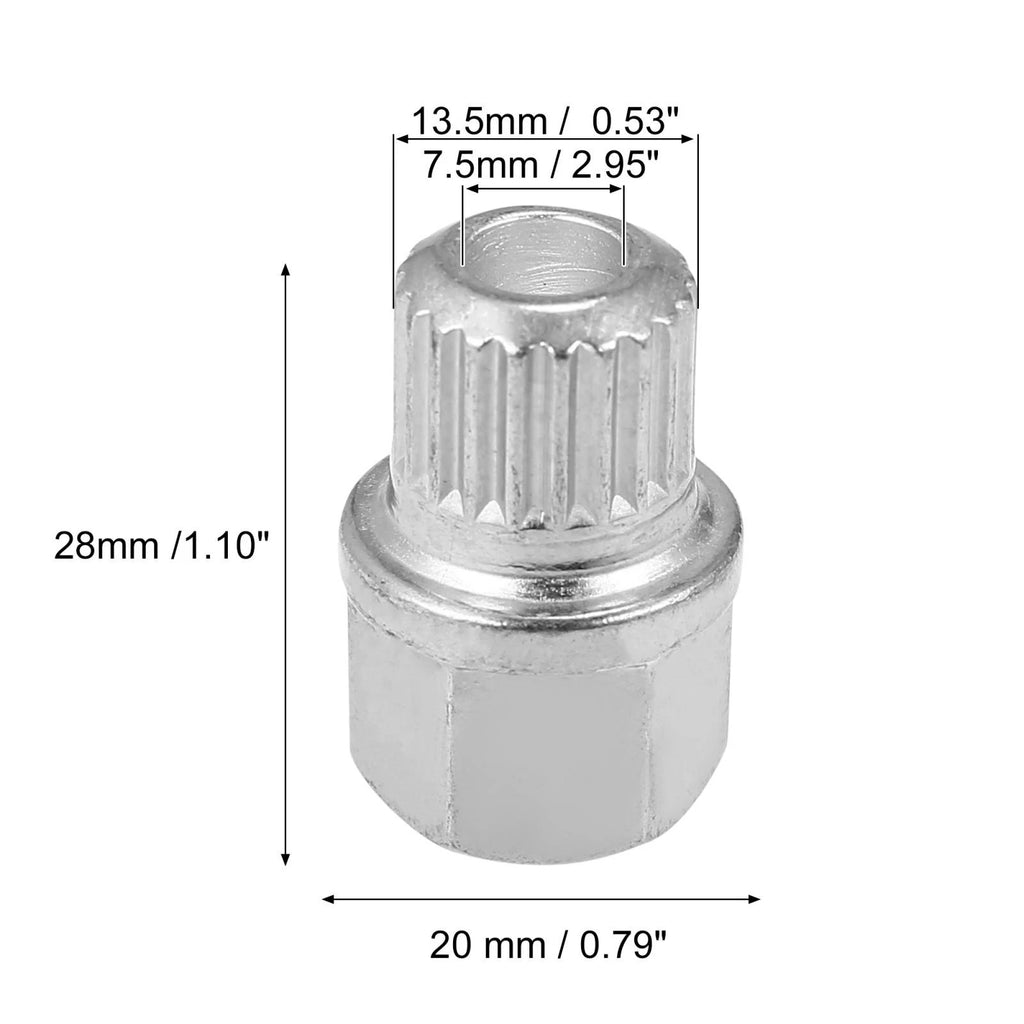 Hollow Car Anti Theft Wheel Lock Lug Nut Screw Removal Key for BMW (2010–2023)