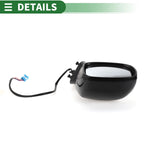 Left Side Door Mirror for Honda Civic (Manual Folding, Gloss Black)