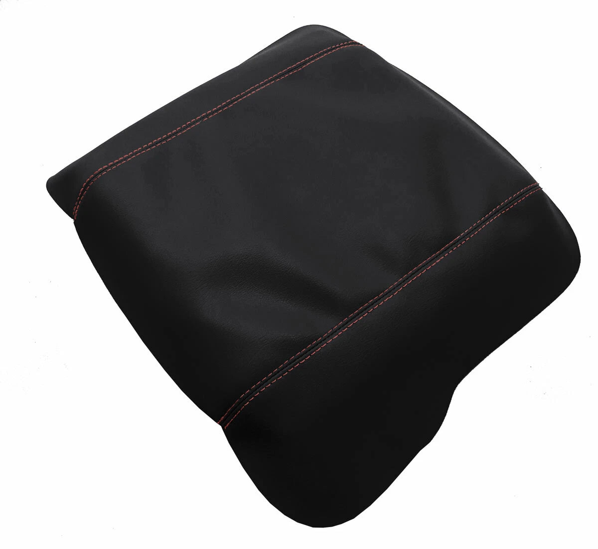 Center Console Lid Armrest Cover for Dodge Ram (2019–2020) Red Stitch