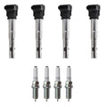 Set of 4 Ignition Coils & NGK Ruthenium Spark Plugs for Allroad (L4 CPMB Turbo)