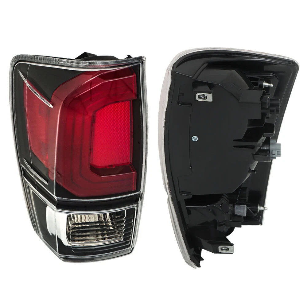 Set of 2 Halogen Red Clear Tail Light Assemblies for Toyota Tacoma (2016â2021)