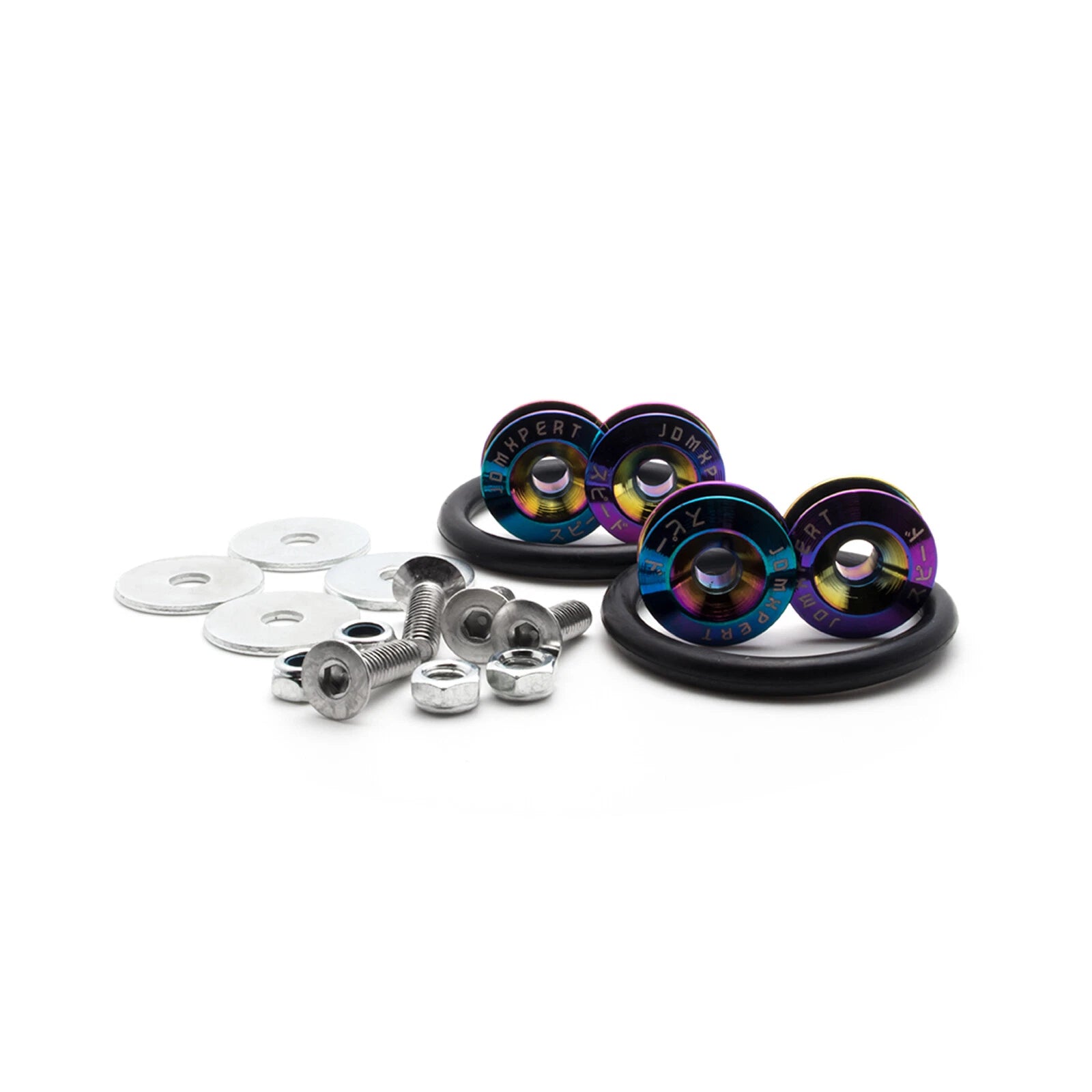 Neo Chrome Quick Release Fasteners for JDM (Rear, Front, Trunk, Fender) (-)