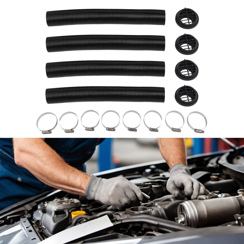 16pcs 42mm Diesel Heater Ducting Kit for Universal Applications