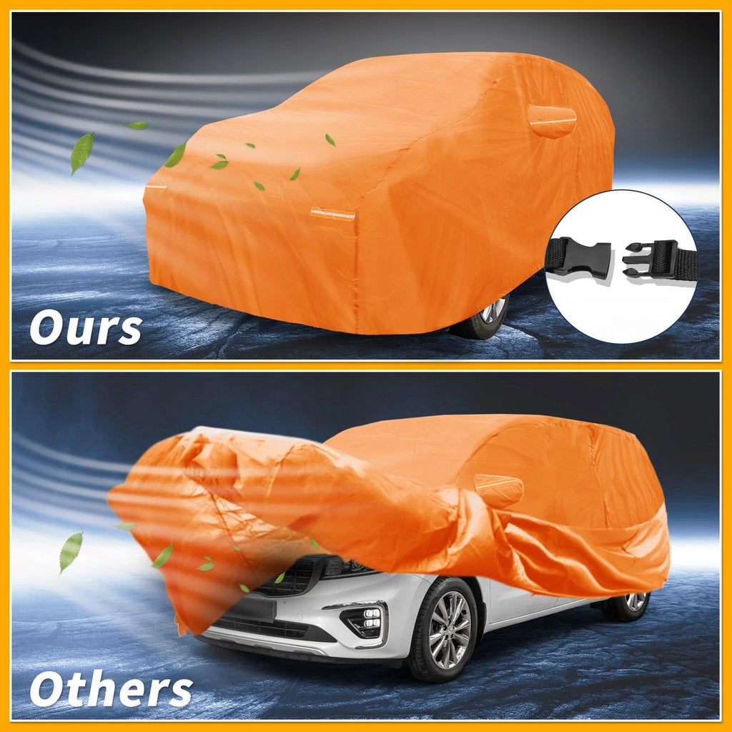 Waterproof Car Cover for Kia Carnival (210D-PU, Orange)