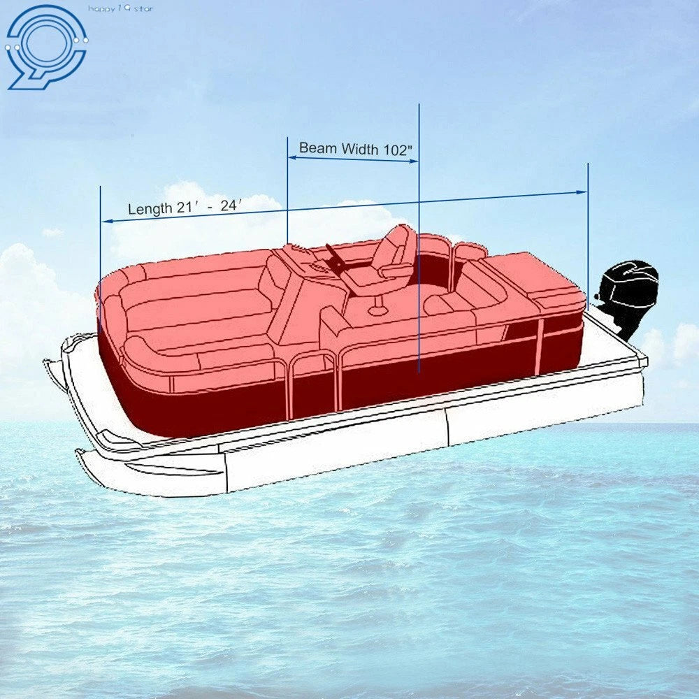 Heavy Duty Waterproof Boat Cover for 21-24ft Trailers (2021–2024)