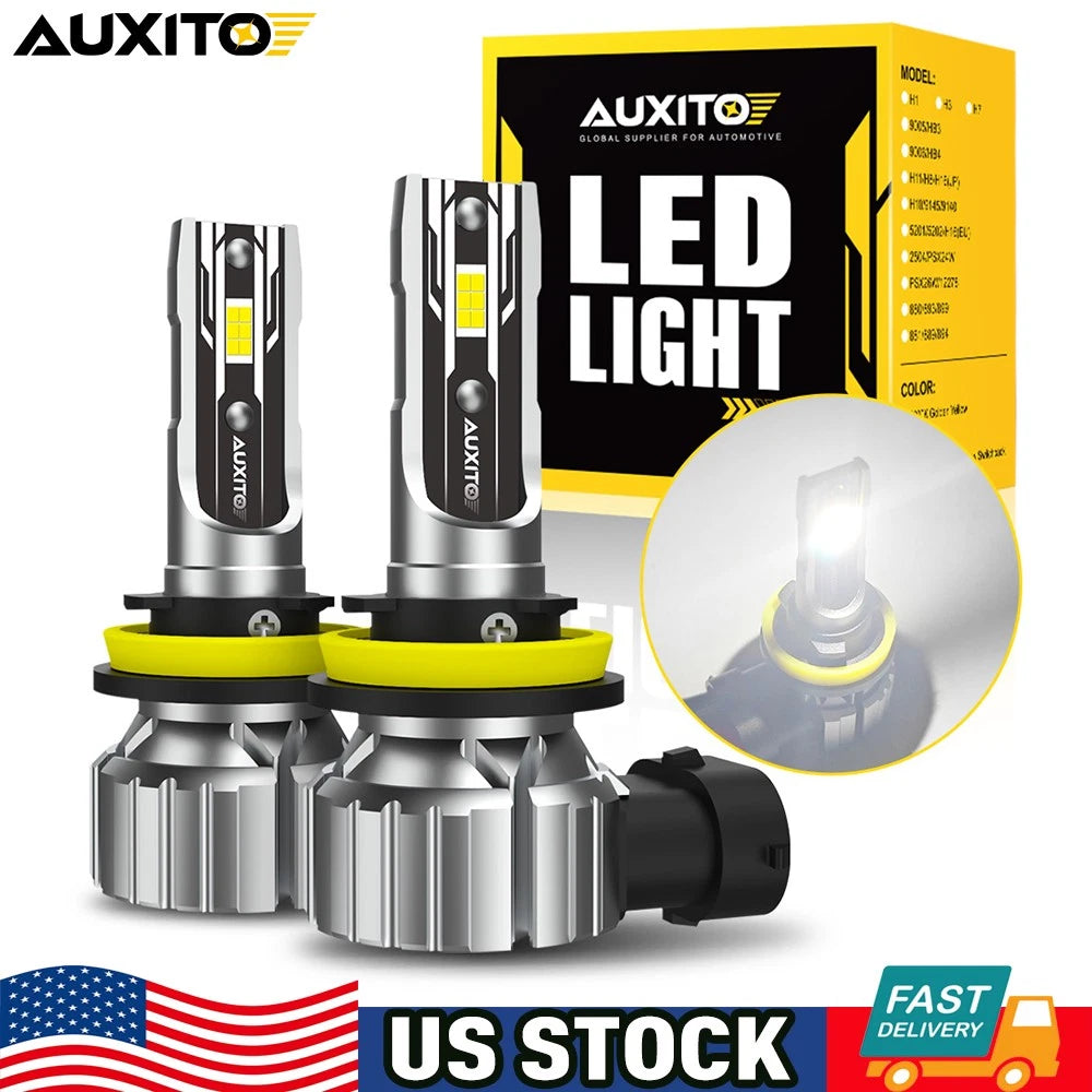 AUXITO H11 H8 LED Headlight Bulb Kit for Low Beam (6500K, 200W, 80000LM)