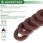 Set of 5 Oil Seal Rotary Shaft Seal FKM Rubber 25x43x8mm