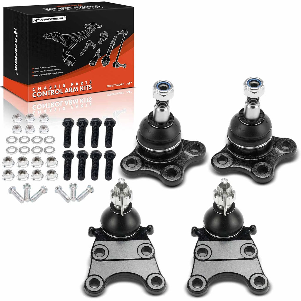 Set of 4 Front Upper & Lower Ball Joints for Chevy Colorado GMC Canyon (2004–2012)