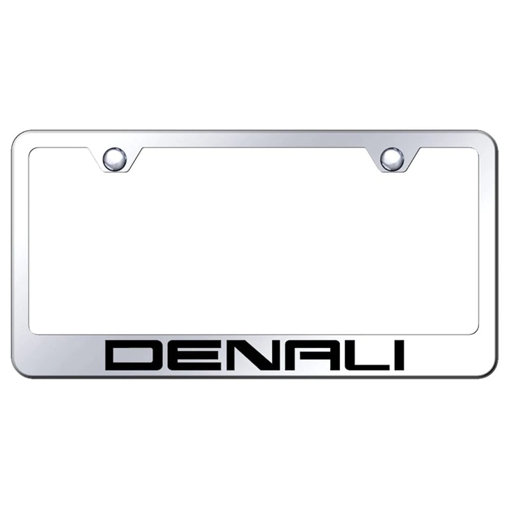 Stainless Steel License Plate Frame - Officially Licensed for GMC Denali