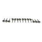 20pcs Carp Hook Straight Shank Ring Point for Bottom Fishing