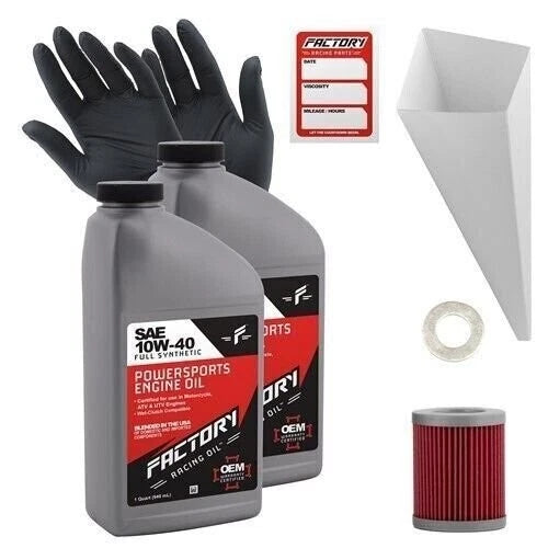 2qt Oil Change Kit for Suzuki Burgman 400/400S (2007–2023) - SAE 10W-40