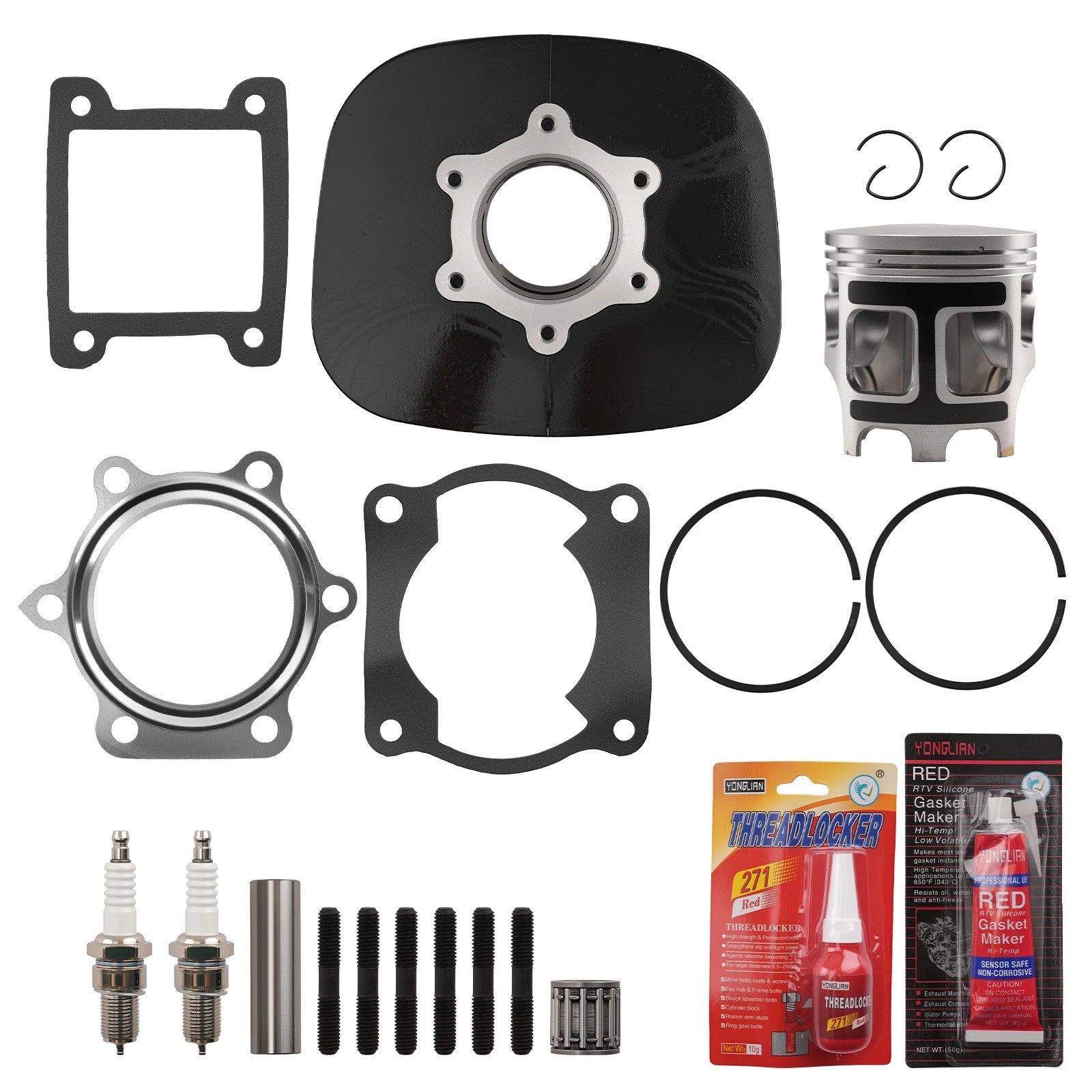 Complete Cylinder Piston Assembly for Yamaha Blaster 200 (1988–2006) with Gaskets