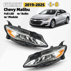 Full LED Headlight Set for Chevy Malibu (2019–2025) - Left & Right Pair