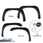 Set of 4 Pocket Rivet Fender Flares for Ram 1500 2002–2008, Ram 2500/3500 2003–2009