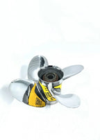 Set of 4 M13 1/4 x 15 LH Stainless Steel Propellers for Honda Marine