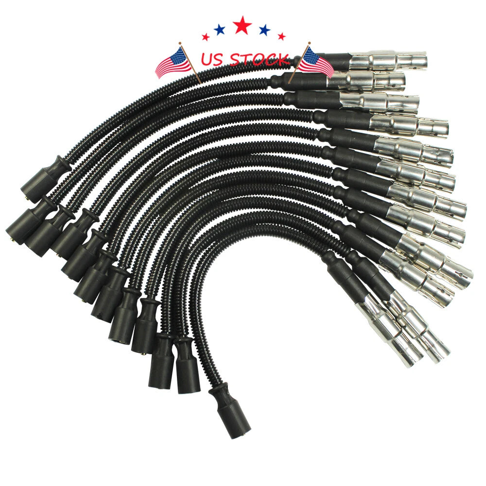 Ignition Spark Coils with Plug Wire Sets for Mercedes-Benz C Class (1994-2007)