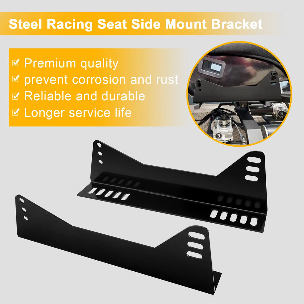 2X Racing Side Mount Brackets for Recaro Bride OMP Bucket Seat