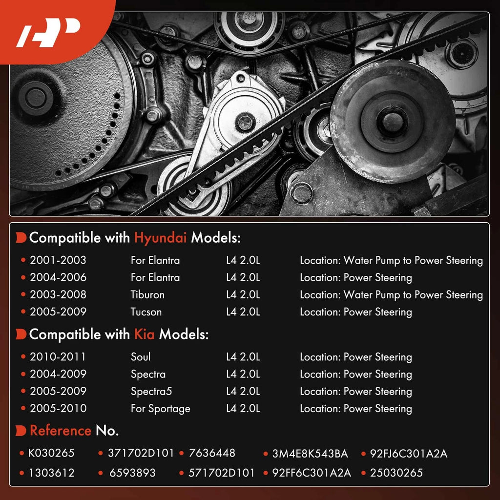 Serpentine Belt for Hyundai Elantra Tucson Kia Soul Sportage