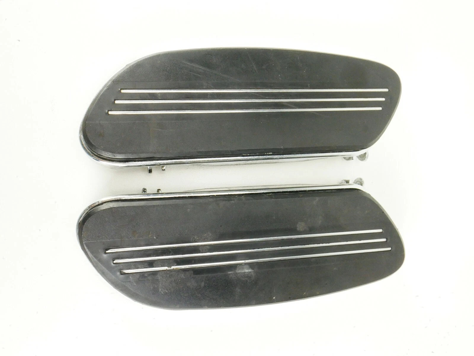 Set of 2 Chrome Streamliner Front Driver Floorboards for Harley Davidson Touring (1987–2023)