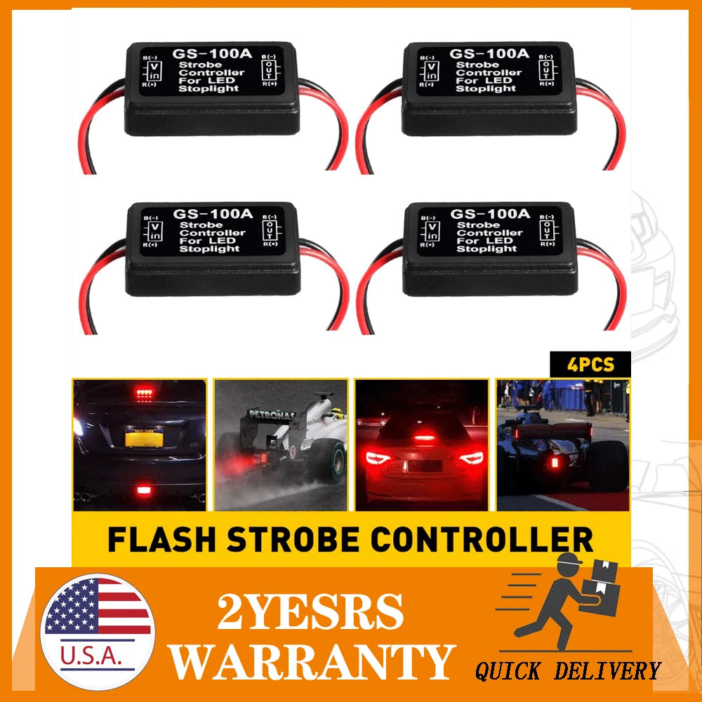 Universal Third Brake Light Pulsing Strobe Module for Vehicles (YYYY–YYYY)