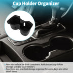 Center Console Cup Holder Organizer for Toyota RAV4 (2019–2021) TPE Black