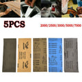 Set of 5 Sandpaper 2000/2500/3000/5000/7000 Grit for Abrasive Tool 230x93mm