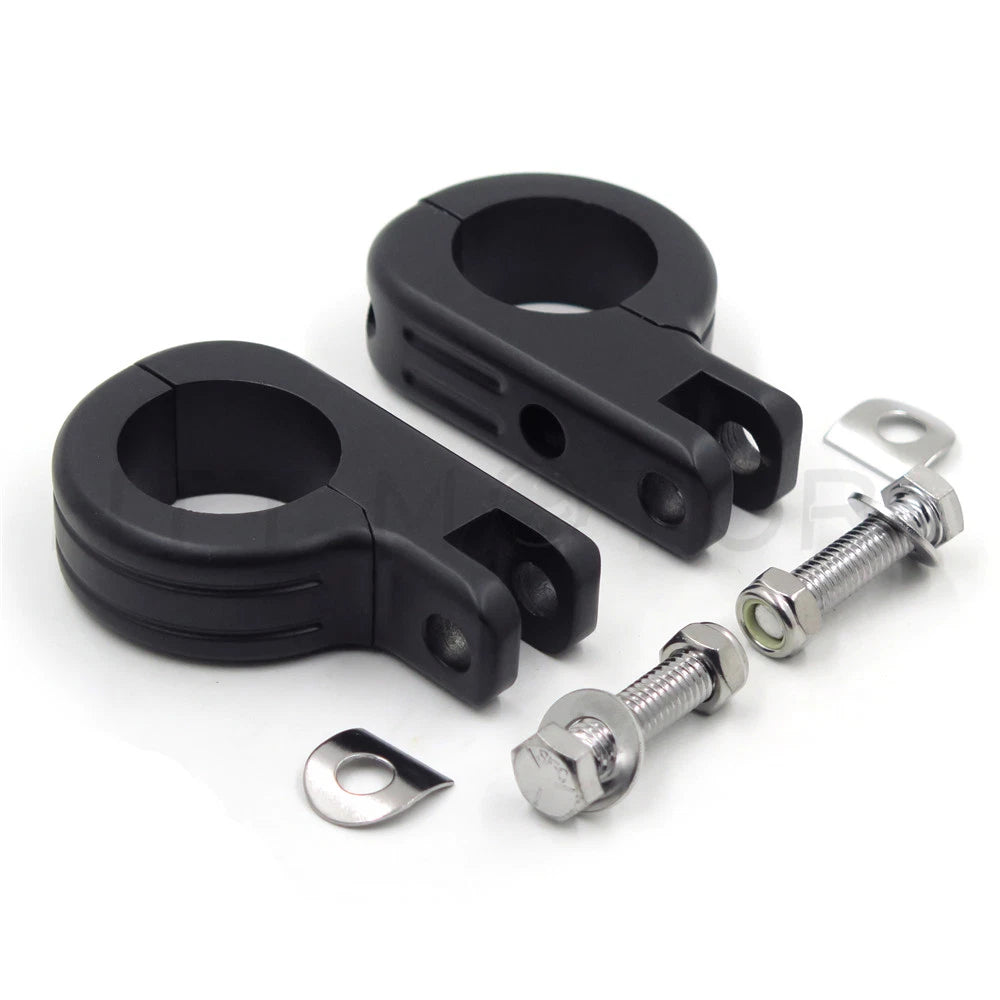 Foot Peg Mounting Kit for Harley Honda Yamaha 1.5" Highway Bars