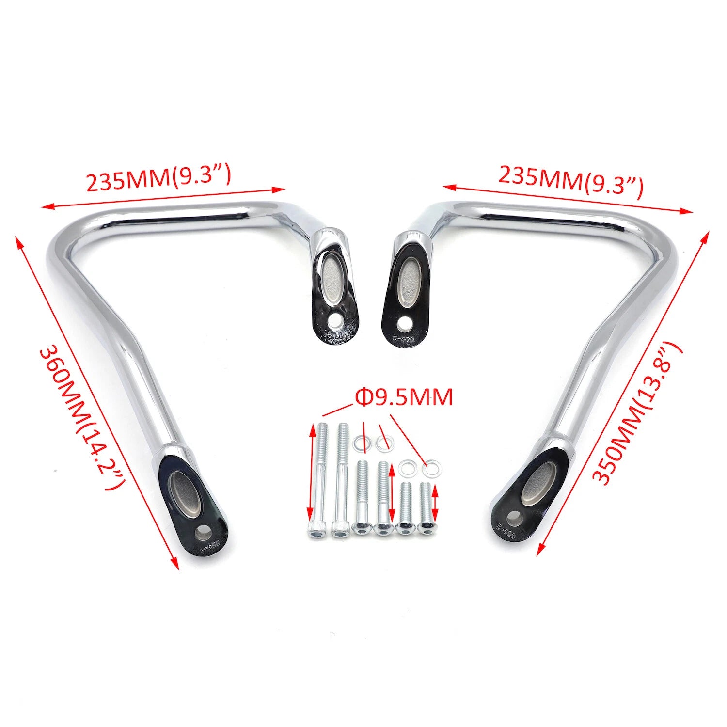 Chrome Rear Bolt-on Saddlebag Guard Crash Bar for Harley Softail FLHC (2018–2023)