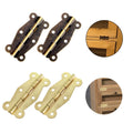Set of 6 Wooden Box Hinges for Cabinets and Jewelry Boxes