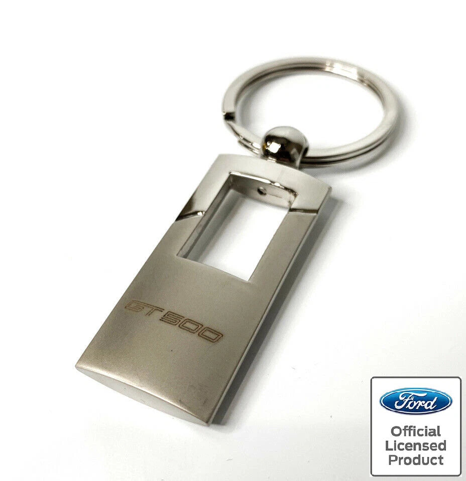 Key Fob Chain Rectangle Chrome Gunmetal Replacement for Shelby GT500 (2020–2024)