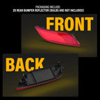 Set of 2 Rear Bumper Reflector Marker Lights for Jeep Compass (2017–2019)