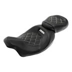 2X Driver & Passenger Seats for Harley Touring Road Glide (2009–2023) Black