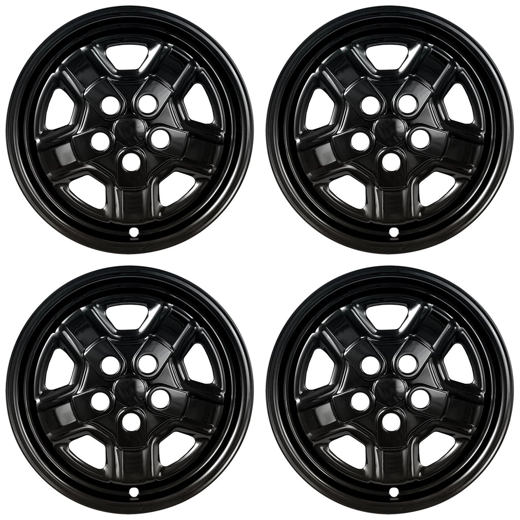 16" Gloss Black Wheel Skins for 2007-2017 Jeep Patriot - UQSK0125
