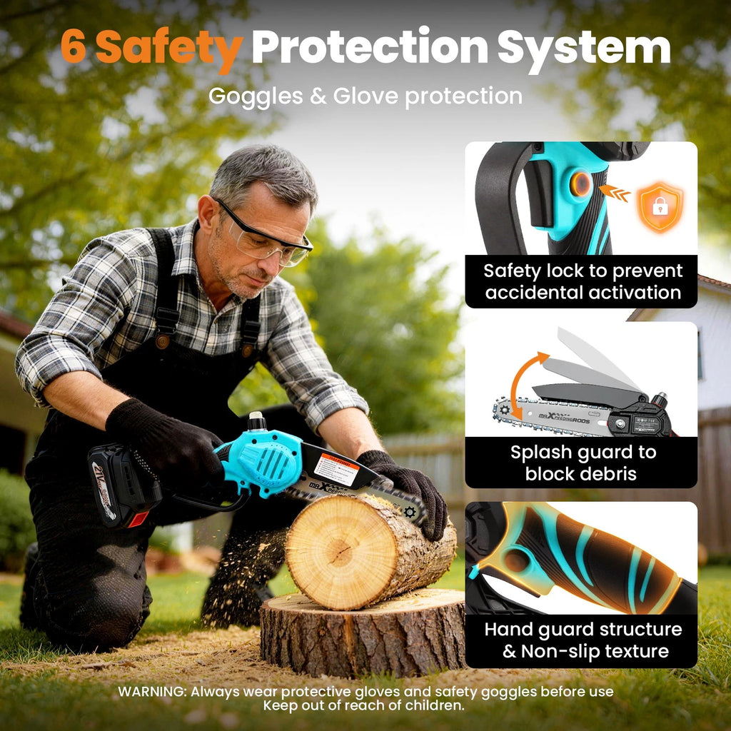 2X Batteries for Mini Chainsaw (6-Inch)