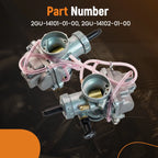 Pair Carburetors for Yamaha Banshee YFZ350 (1987–2006)