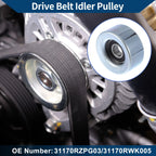 Drive Belt Idler Pulley for Honda Civic (2007–2011) No. 31170RZPG03/31170RWK025