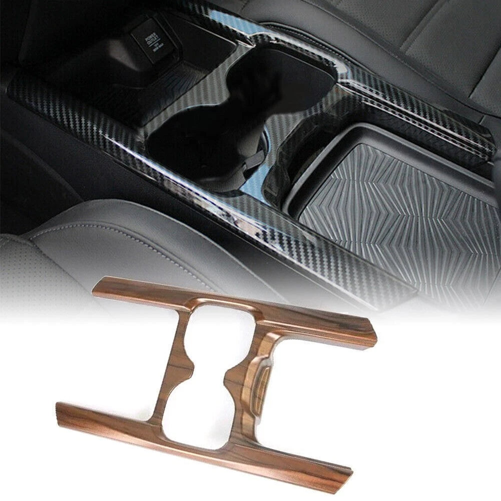 Water Cup Holder Cover Trim for Honda CR-V CRV (2017–2019) Walnut