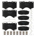Set of 4 Ceramic Brake Pads for Toyota Tundra (2007–2021) D1303 D1304