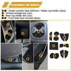 Soft Black Car Interior Anti-Dust Mats Accessories for Dodge Challenger (2015-2023)