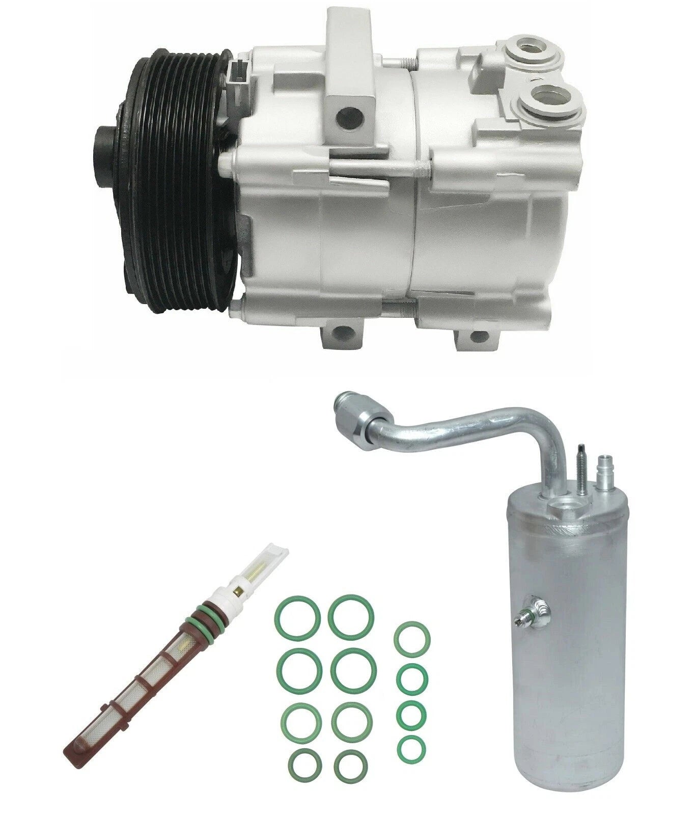 A/C Compressor Kit Replacement for Ford Excursion 6.0L (2003–2004)