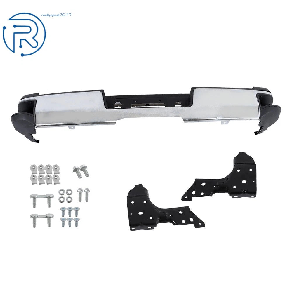 Chrome Rear Bumper for Silverado Sierra 2500 HD 3500 HD (2015-2019)