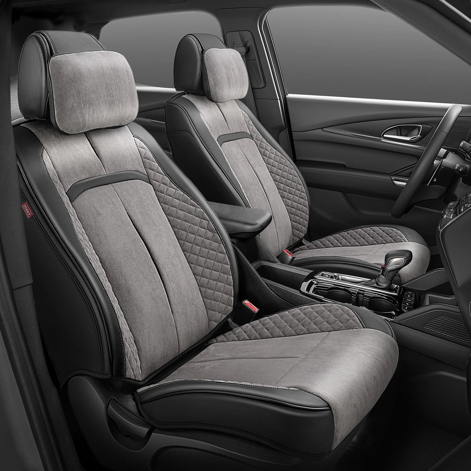 Set of 2 CAAP Driven Voris Series Front Row Seat Covers for Universal Fit