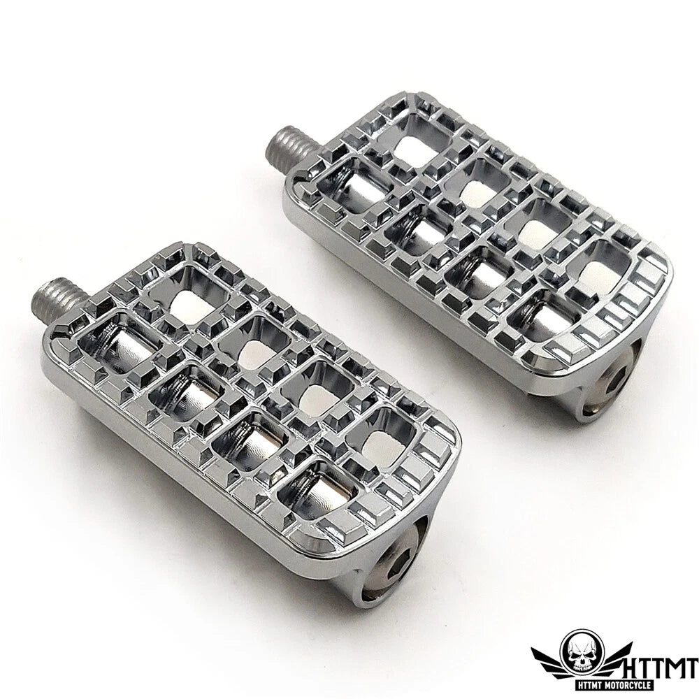 2X Chrome CNC Dominator Cut Shifter Pegs for Harley Tri Glide XG500 750 (2014–2023)