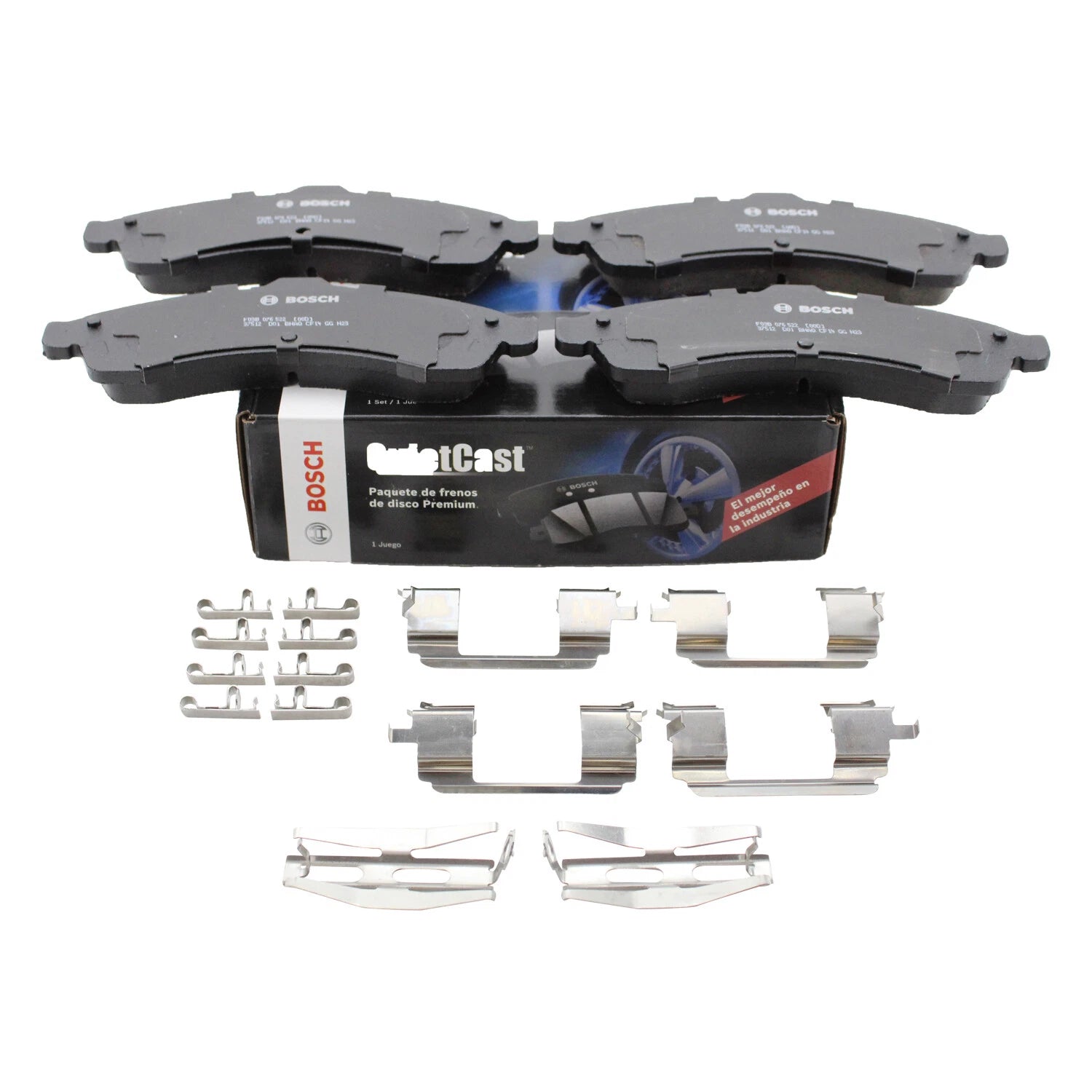 Set of 4 Bosch QuietCast Front Ceramic Brake Pads for Rainier SSR Envoy Ascender 9-7x