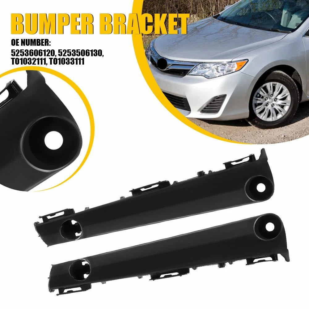 Set of 2 Front Bumper Retainer Side Support Brackets for Toyota Camry (2012–2014)