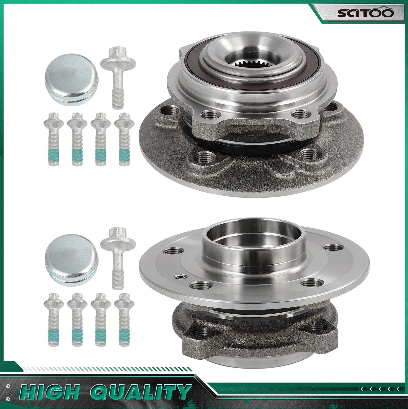 2X Wheel Bearing Hub for Mercedes-Benz A220 A35 AMG CLA250 GLA250 (2019–2023)