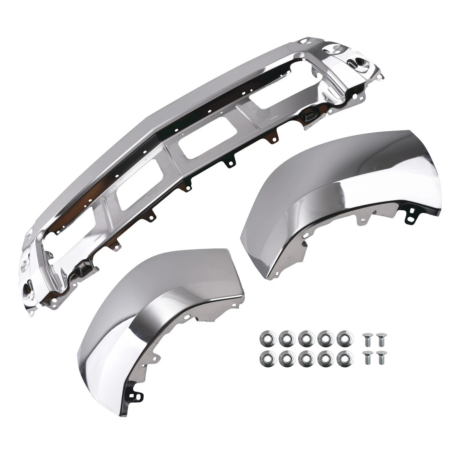 Steel Chrome Front Bumper for Chevrolet Silverado 1500 (2014–2015) GM1002844
