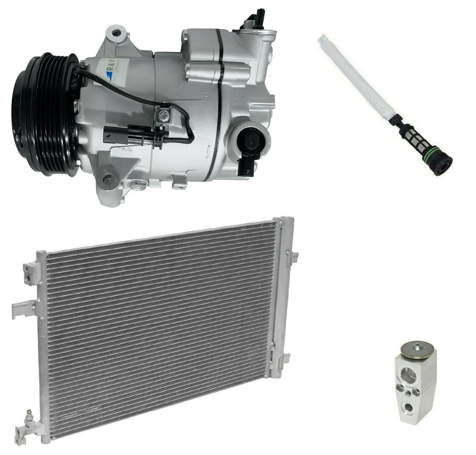 AC Compressor Kit With Condenser for Buick Verano 2.4L (2017–2017)